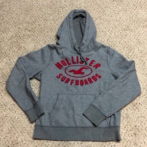 Hollister soft gray hoodie